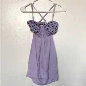 Lululemon purple polka dot tank
